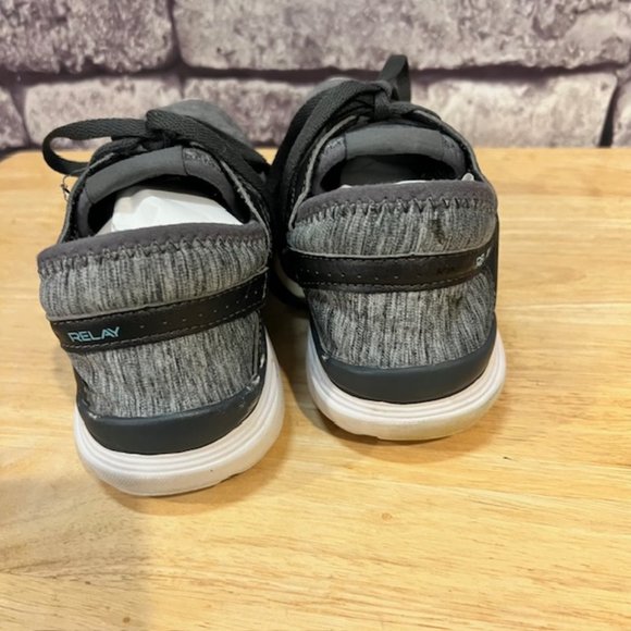 Saucony Gray & Black Heathered Lace Up Sneakers Size 7 - Picture 7 of 8